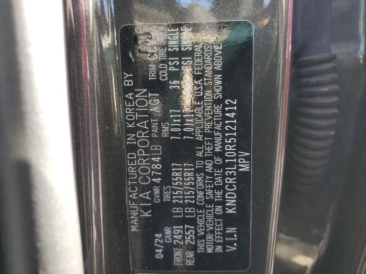 2024 Kia Niro Wind VIN: KNDCR3L10R5121412 Lot: 90429155