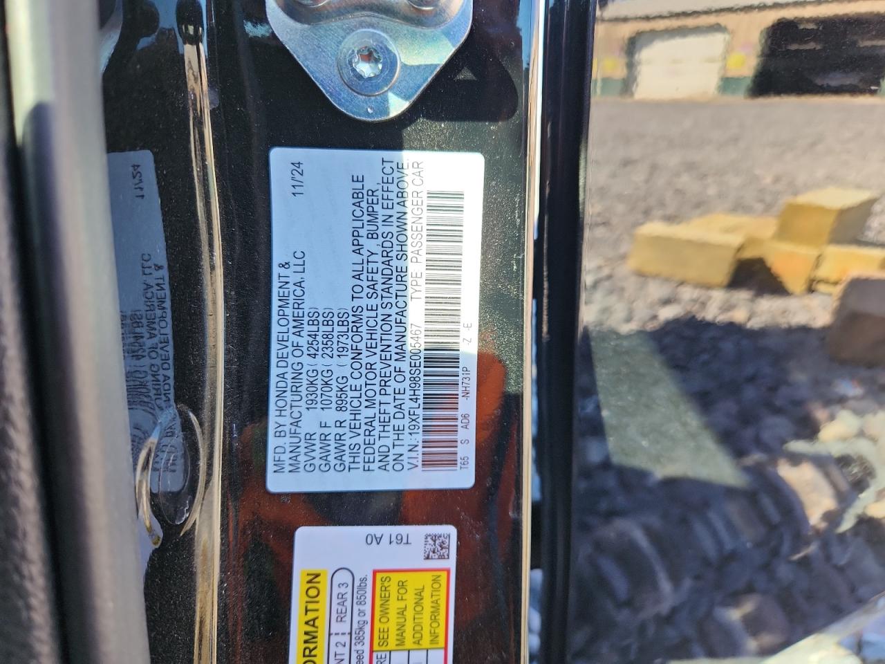 2025 Honda Civic Sport Touring VIN: 19XFL4H98SE005467 Lot: 86157865