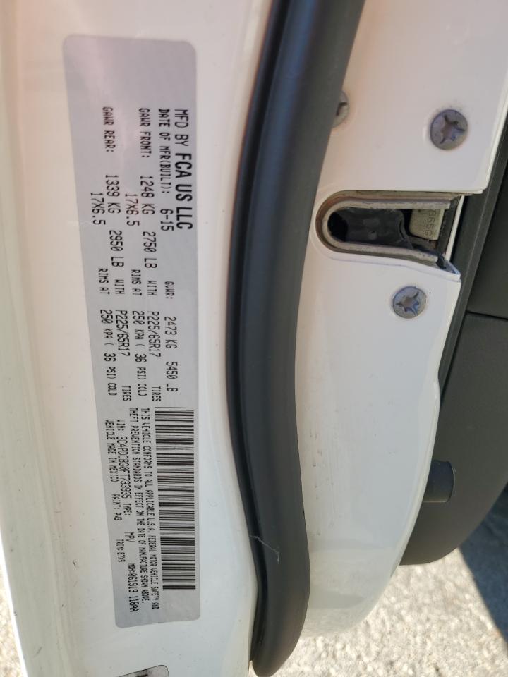 2015 Dodge Journey Sxt VIN: 3C4PDCBG0FT733935 Lot: 86457175