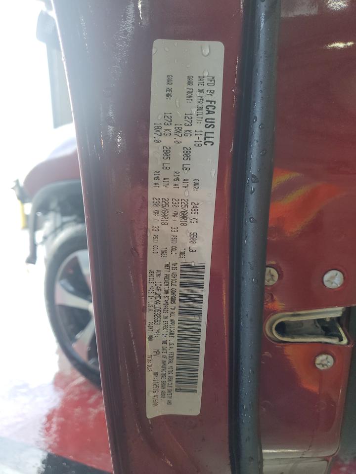 2020 Jeep Cherokee Limited VIN: 1C4PJMDX4LD532553 Lot: 86073505