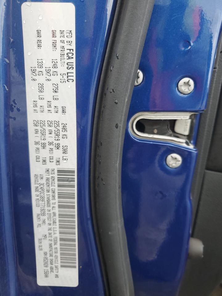 2015 Dodge Journey Crossroad VIN: 3C4PDCGB9FT719299 Lot: 85098805