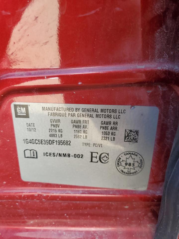 2013 Buick Lacrosse VIN: 1G4GC5E39DF195682 Lot: 82007515