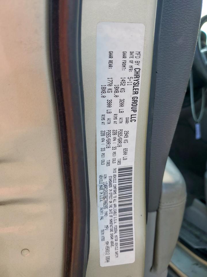 2011 Dodge Durango VIN: 1D4RE2GG6BC651189 Lot: 81106615