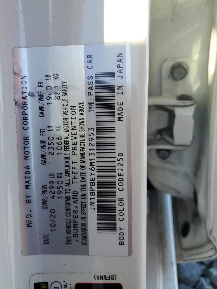 2021 Mazda 3 Premium Plus VIN: JM1BPBEY6M1312953 Lot: 90732575