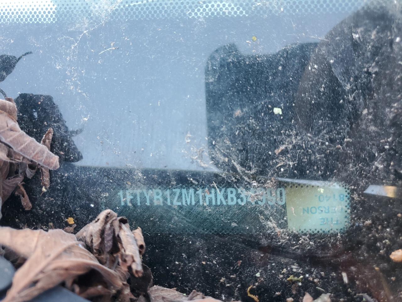 2017 Ford Transit T-250 VIN: 1FTYR1ZM1HKB34990 Lot: 85860035