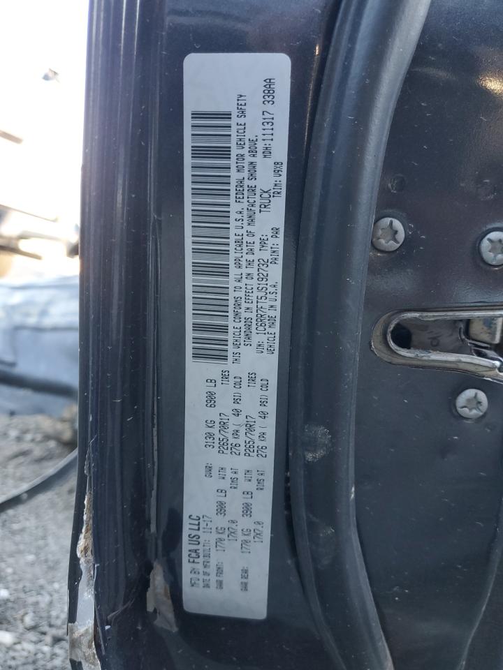 2018 Ram 1500 St VIN: 1C6RR7FT5JS192732 Lot: 89733995