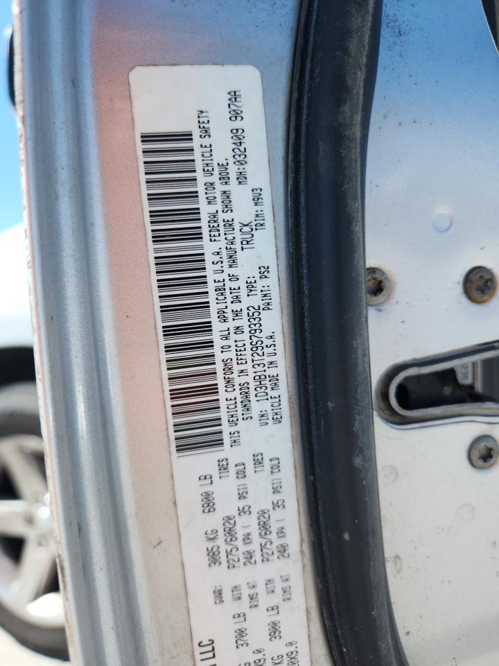 2009 Dodge Ram 1500 VIN: 1D3HB13T29S793352 Lot: 85920065