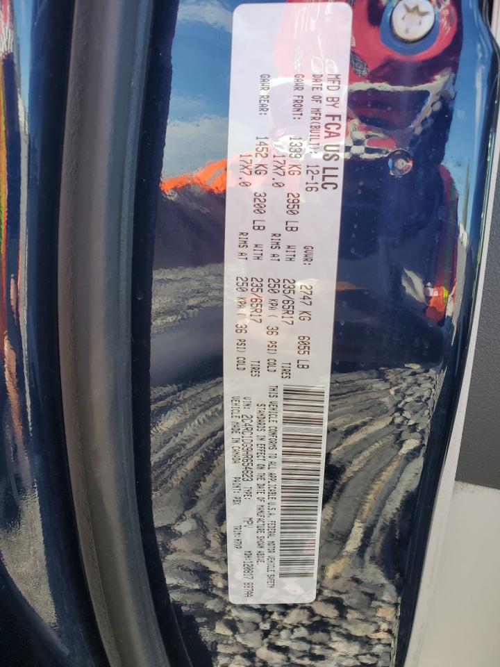 2017 Chrysler Pacifica Touring VIN: 2C4RC1DG9HR654623 Lot: 82556455