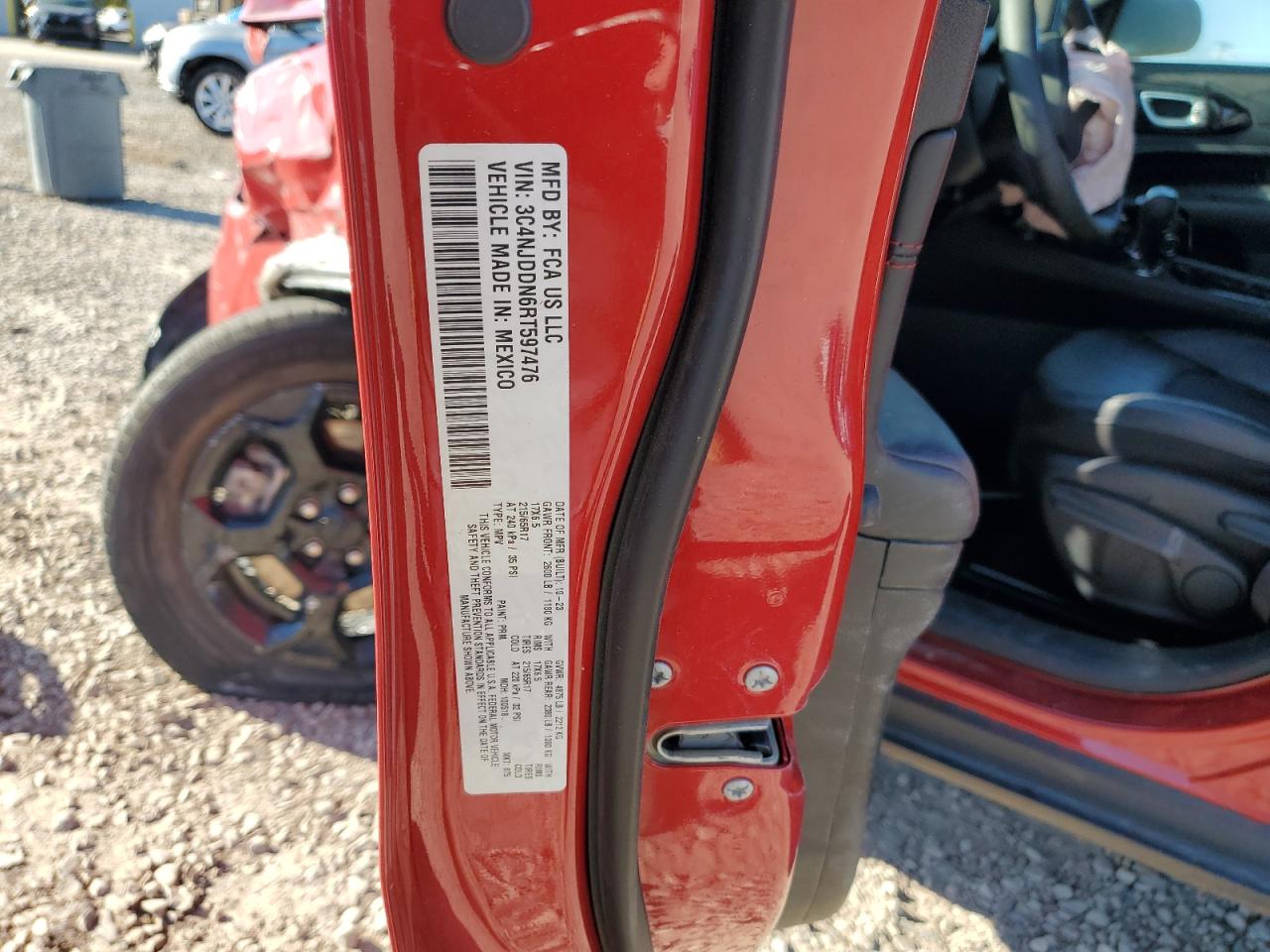 2024 Jeep Compass Trailhawk VIN: 3C4NJDDN6RT597476 Lot: 81828765