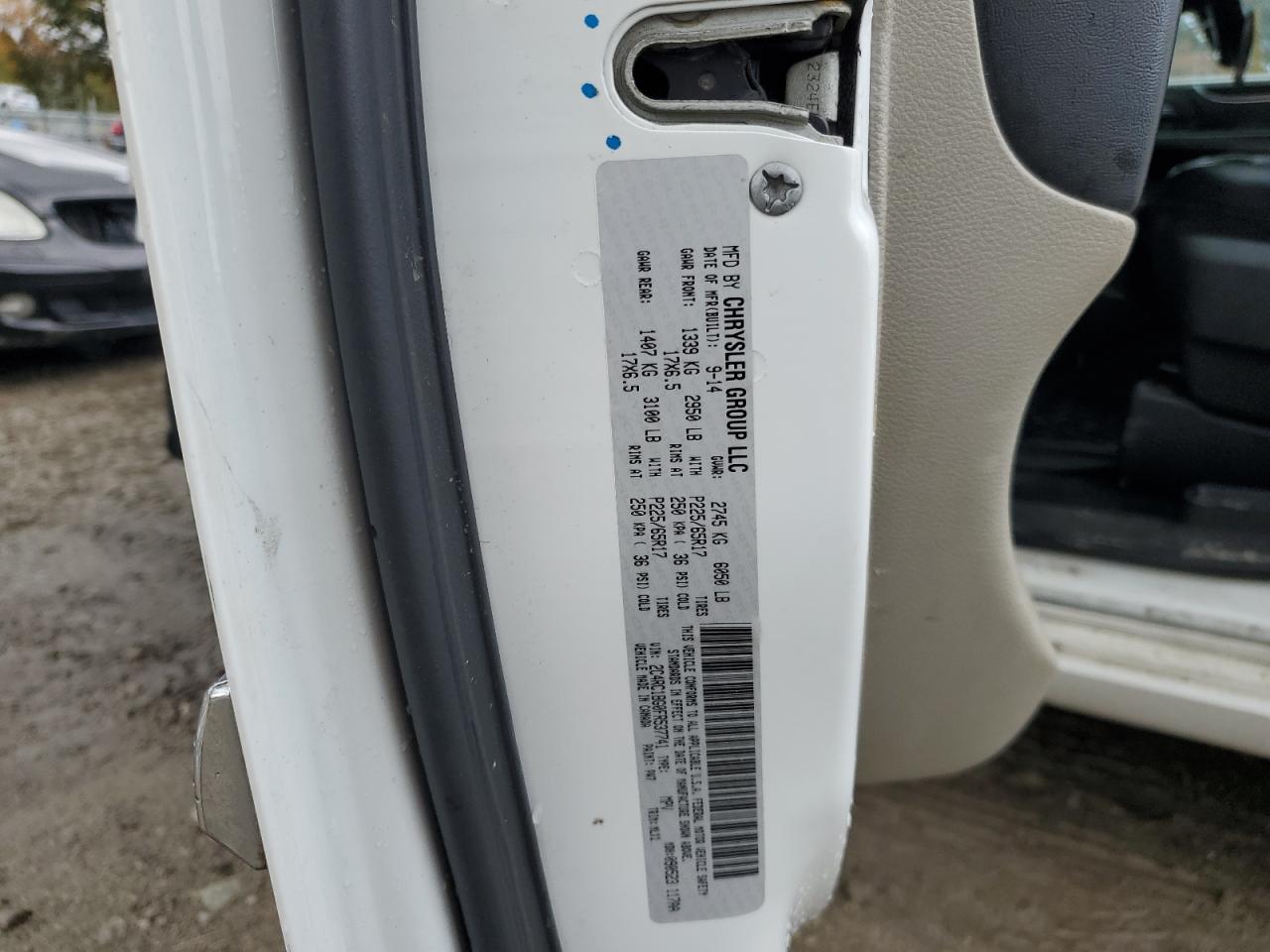 2015 Chrysler Town & Country Touring VIN: 2C4RC1BG0FR537741 Lot: 91191035