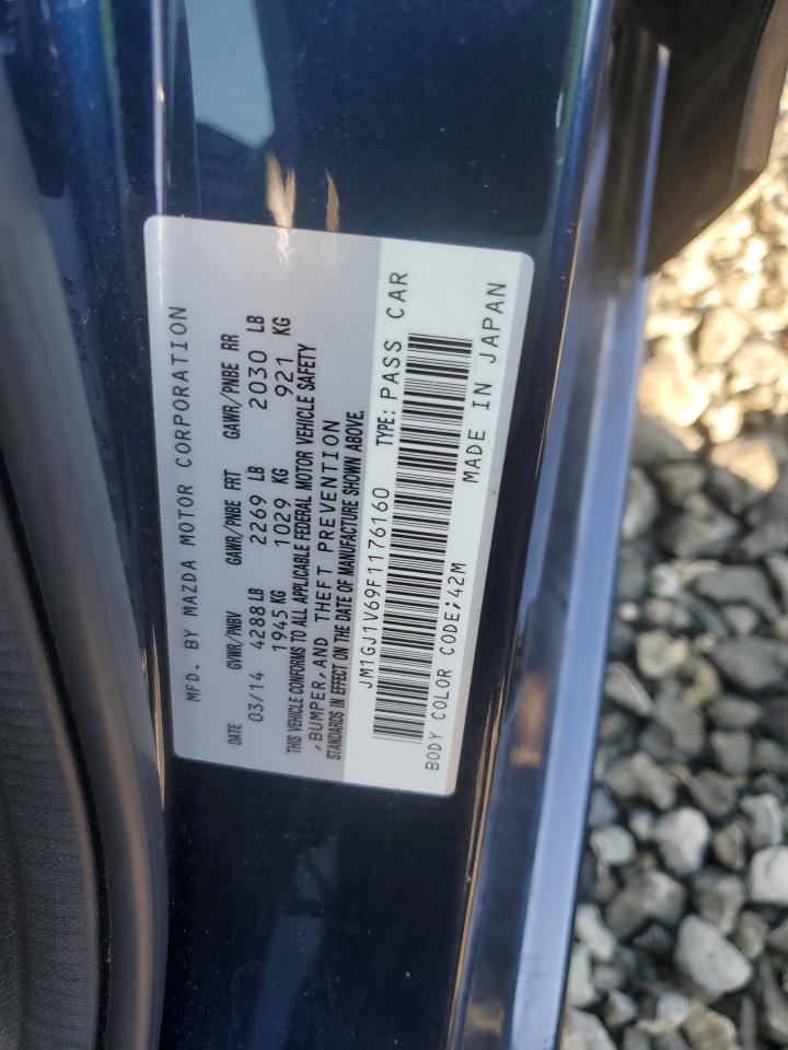 2015 Mazda 6 Touring VIN: JM1GJ1V69F1176160 Lot: 87422165