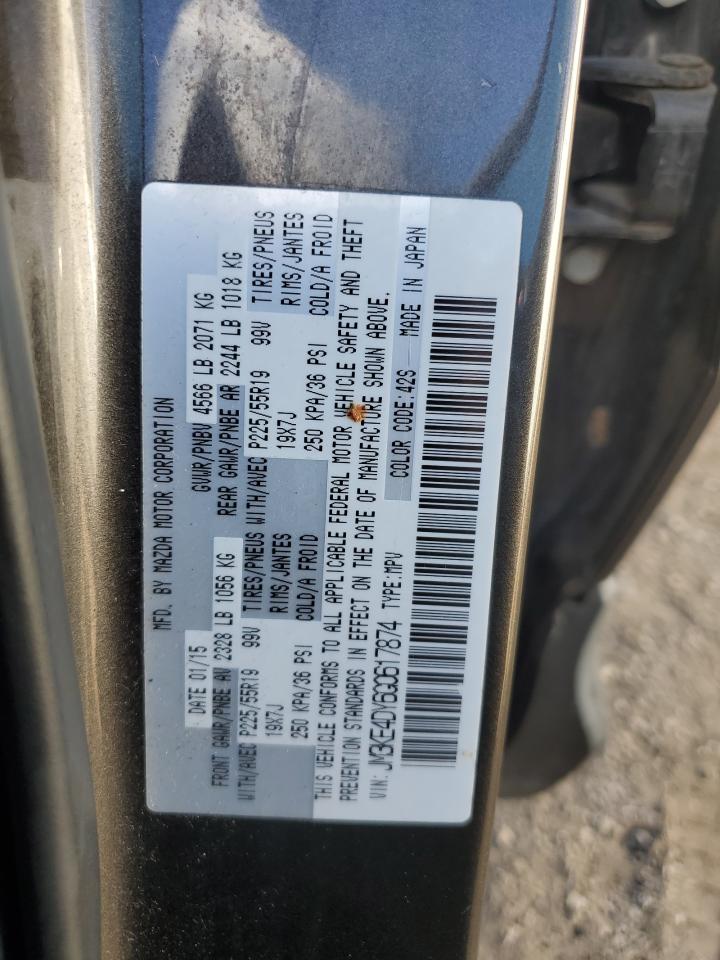 2016 Mazda Cx-5 Gt VIN: JM3KE4DY6G0617874 Lot: 87032645