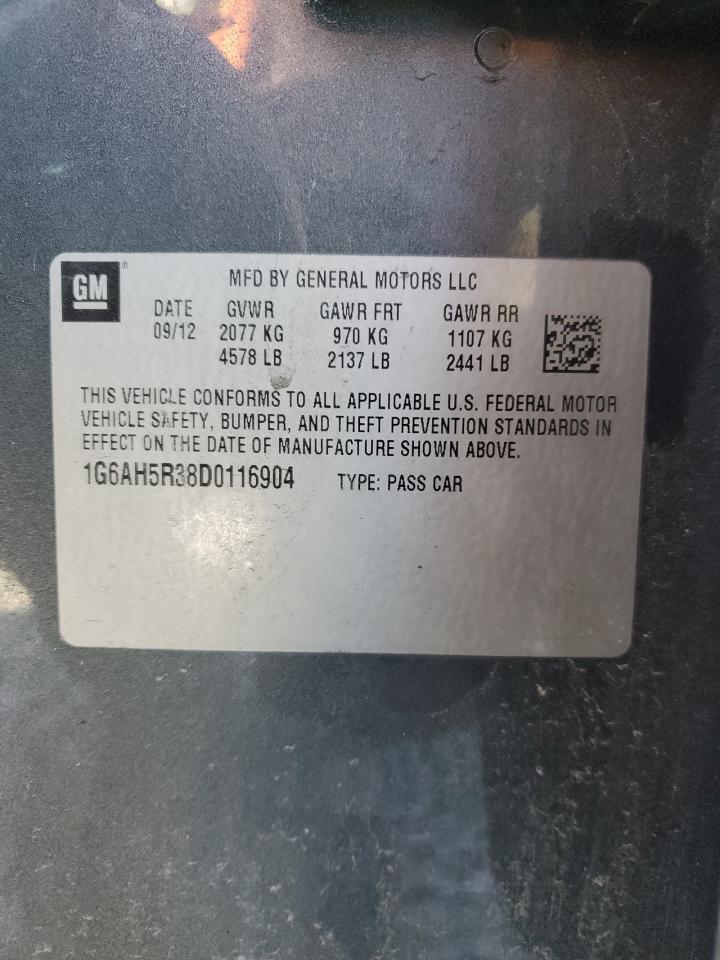 2013 Cadillac Ats Luxury VIN: 1G6AH5R38D0116904 Lot: 82745195