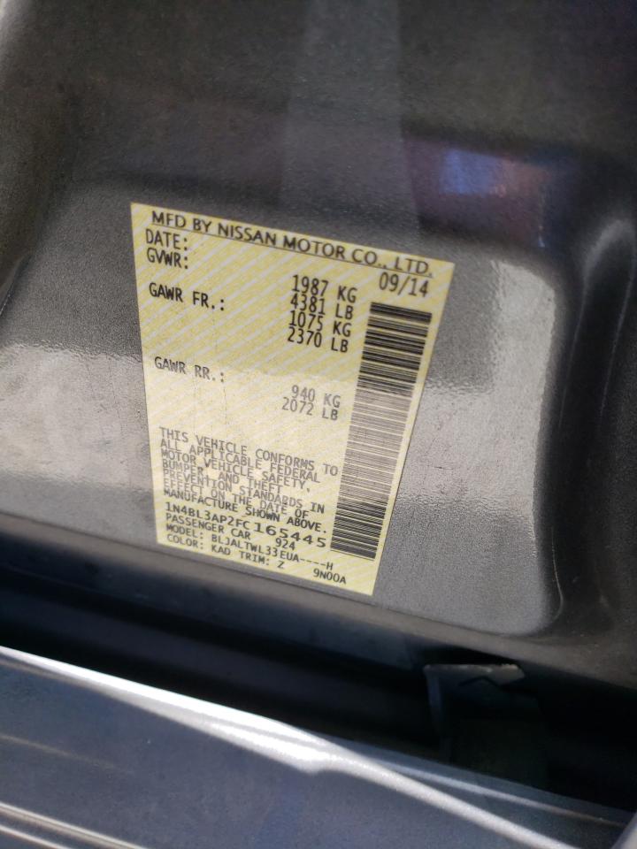 2015 Nissan Altima 3.5S VIN: 1N4BL3AP2FC165445 Lot: 82396965