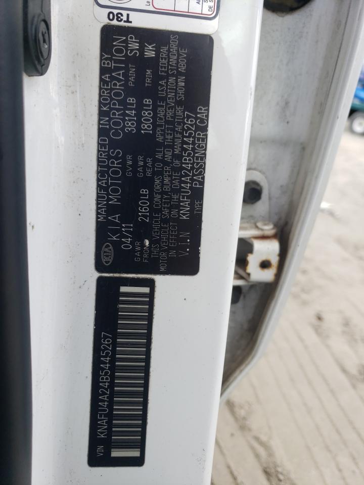 2011 Kia Forte Ex VIN: KNAFU4A24B5445267 Lot: 89437575