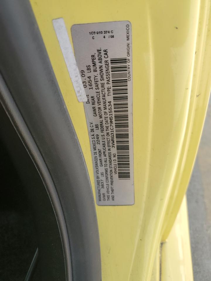 2009 Volkswagen New Beetle S VIN: 3VWRG31C79M515534 Lot: 81844545