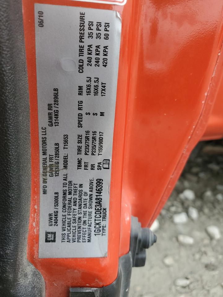 2010 Chevrolet Colorado Lt VIN: 1GCKTCDE3A8146399 Lot: 82306295