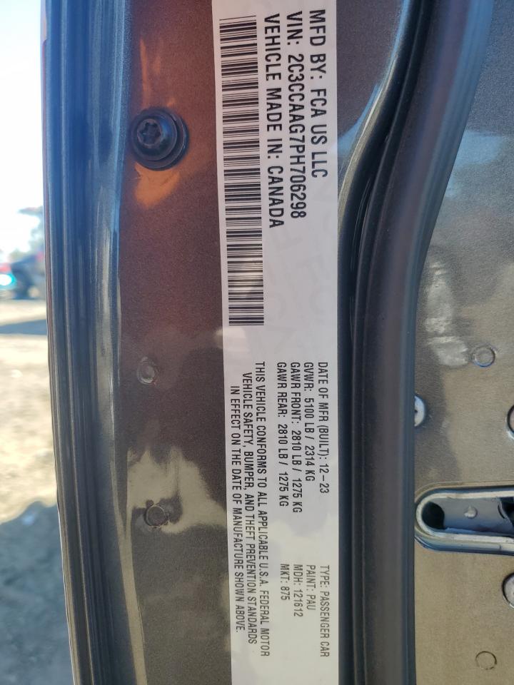 2023 Chrysler 300 Touring VIN: 2C3CCAAG7PH706298 Lot: 82370855