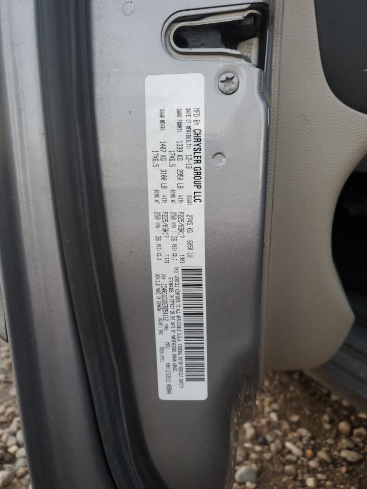 2014 Dodge Grand Caravan Sxt VIN: 2C4RDGCG8ER254162 Lot: 89533925