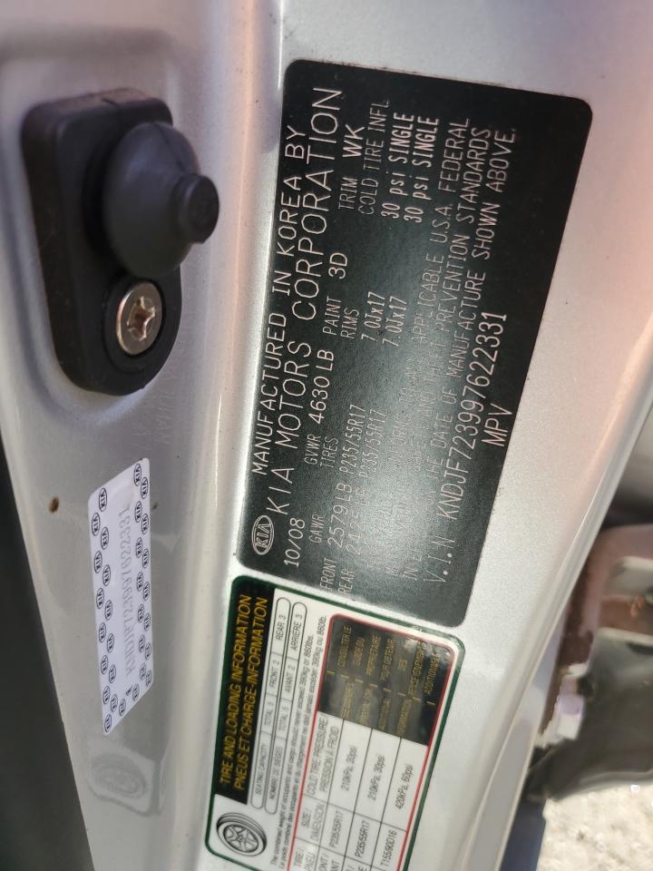 2009 Kia Sportage Lx VIN: KNDJF723997622331 Lot: 81904885