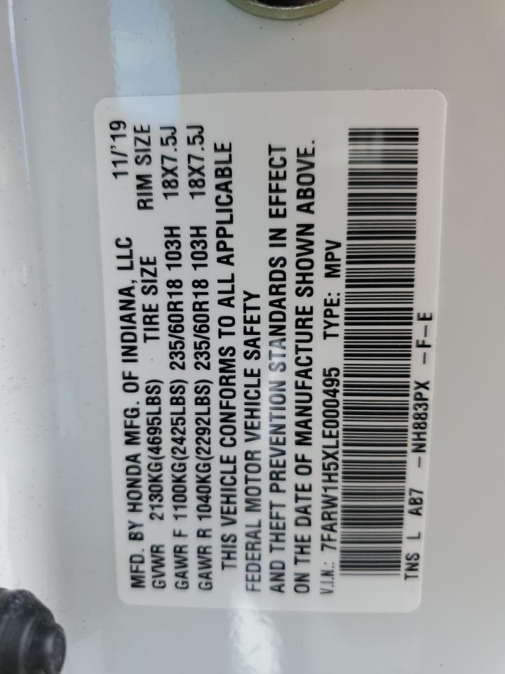 2020 Honda Cr-V Ex VIN: 7FARW1H5XLE000495 Lot: 86258985