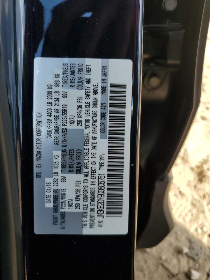 2016 Mazda Cx-5 Gt VIN: JM3KE2DY9G0806751 Lot: 82260835