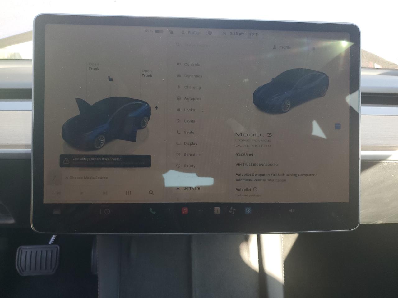 2022 Tesla Model 3 VIN: 5YJ3E1EB8NF305169 Lot: 85837455