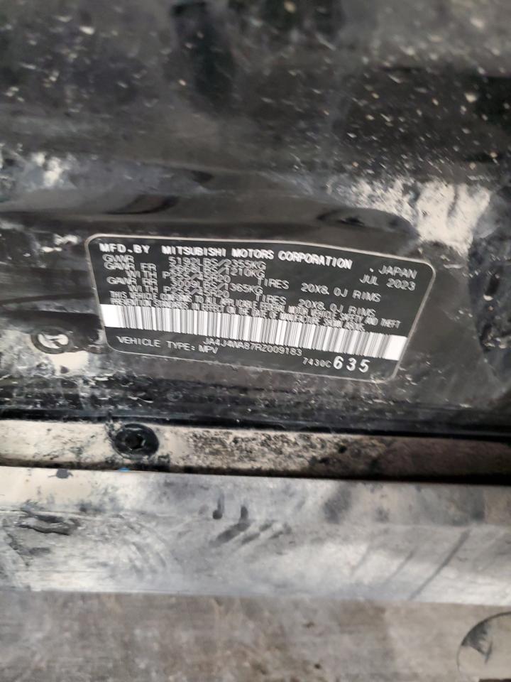 2024 Mitsubishi Outlander Sel VIN: JA4J4WA87RZ009183 Lot: 82441165