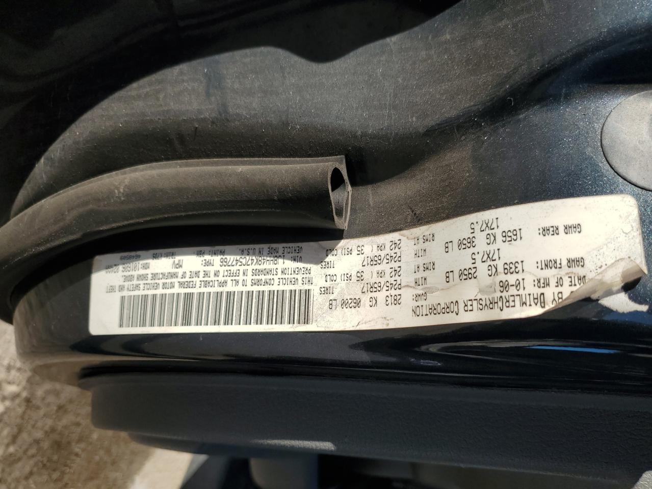 2007 Jeep Commander VIN: 1J8HH48K47C547766 Lot: 90495655