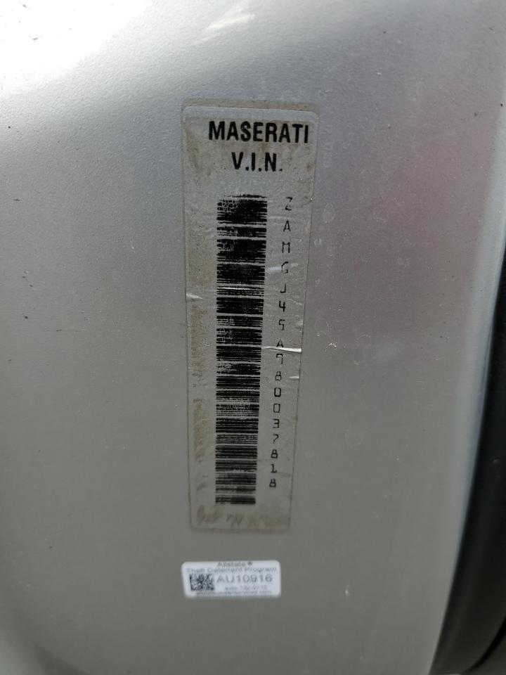 2008 Maserati Granturismo VIN: ZAMGJ45A980037818 Lot: 86491335