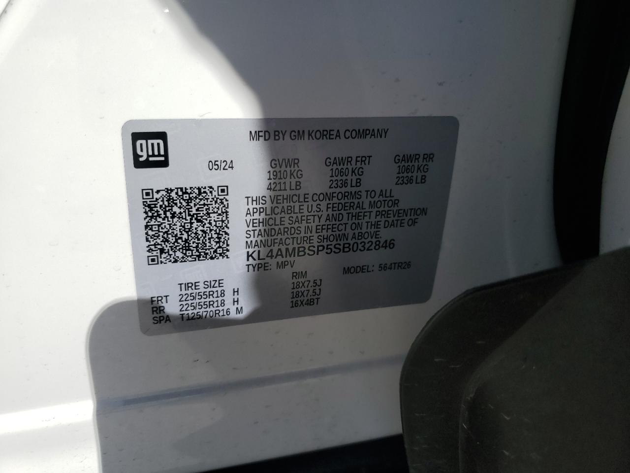 2025 Buick Encore Gx Preferred VIN: KL4AMBSP5SB032846 Lot: 89486635