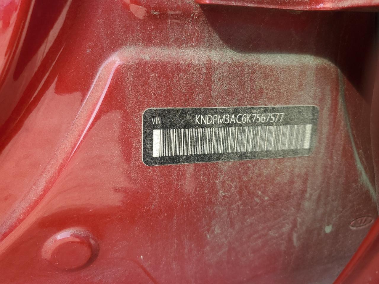 2019 Kia Sportage Lx VIN: KNDPM3AC6K756757 Lot: 86480405