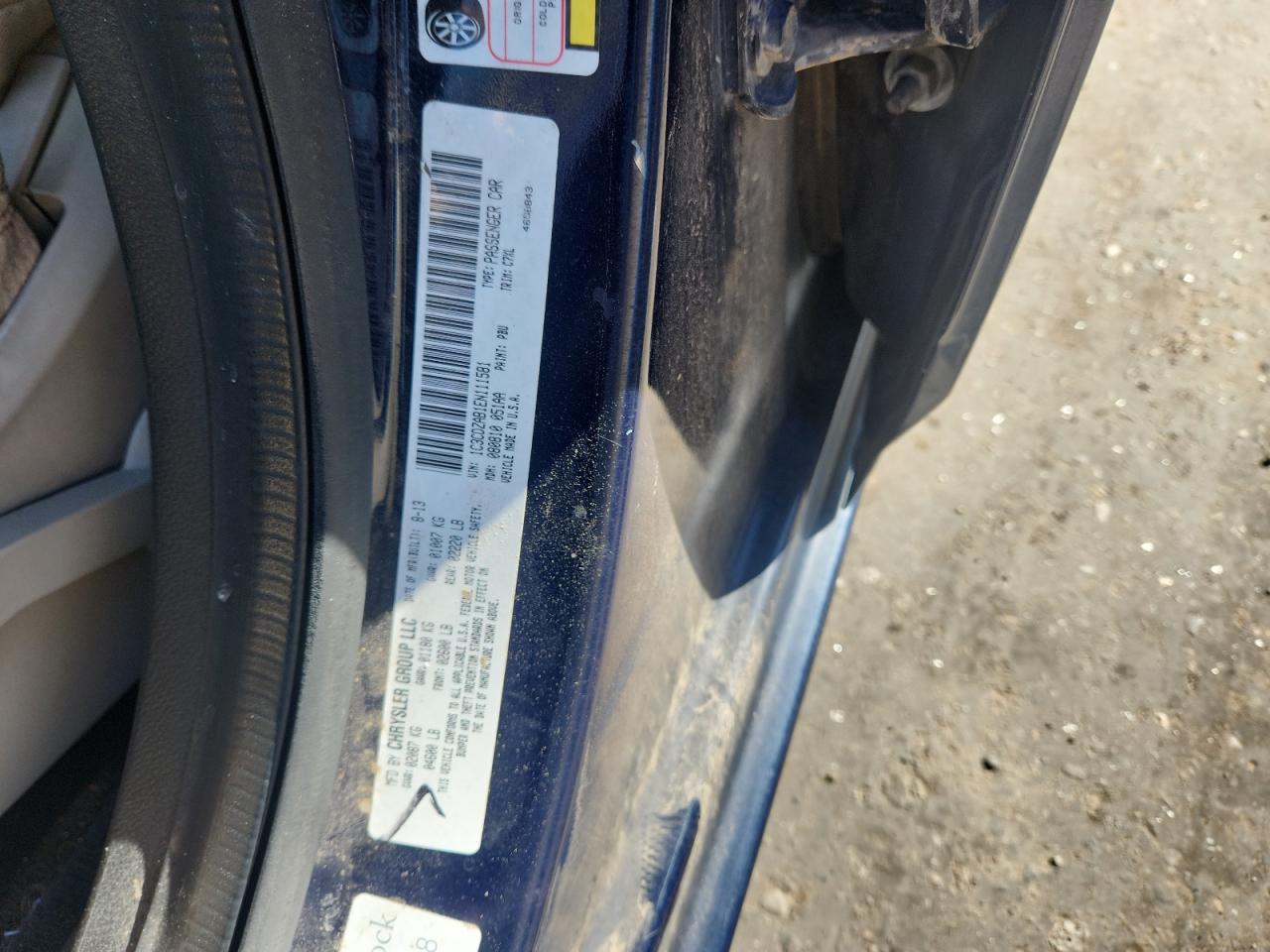 2014 Dodge Avenger Se VIN: 1C3CDZAB1EN111581 Lot: 85729065