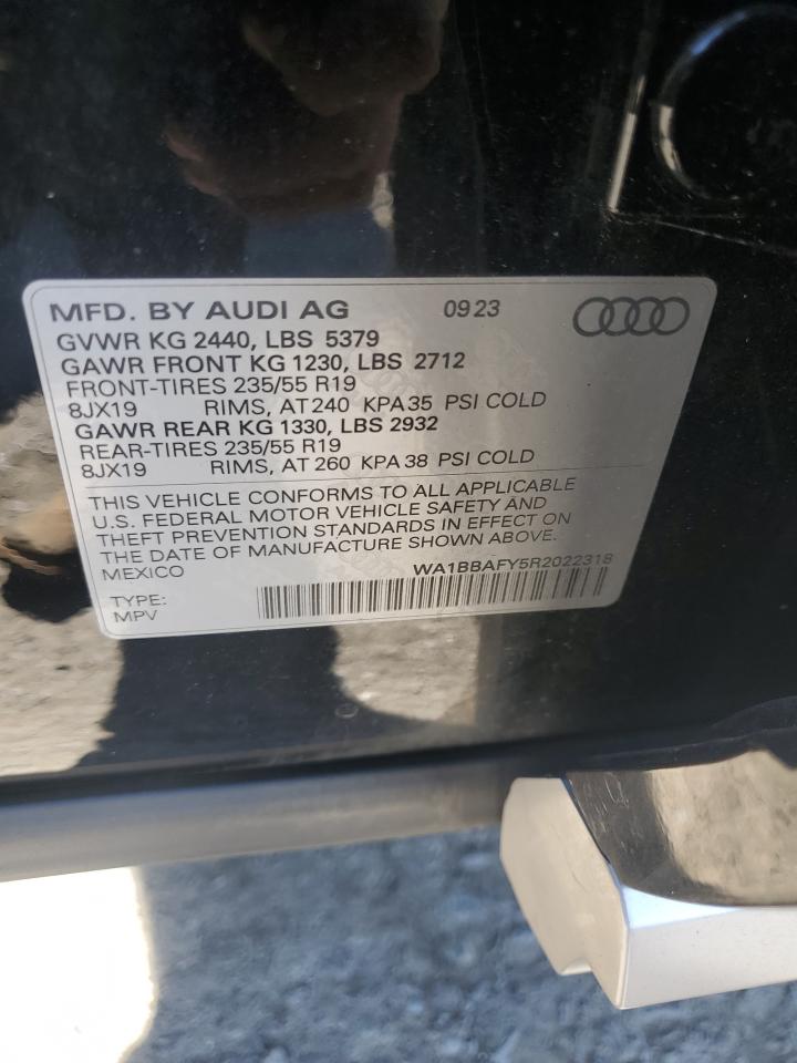 2024 Audi Q5 Premium Plus 40 VIN: WA1BBAFY5R2022318 Lot: 82259235