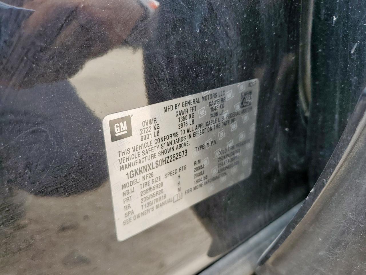 2017 GMC Acadia Denali VIN: 1GKKNXLS0HZ252973 Lot: 85369045