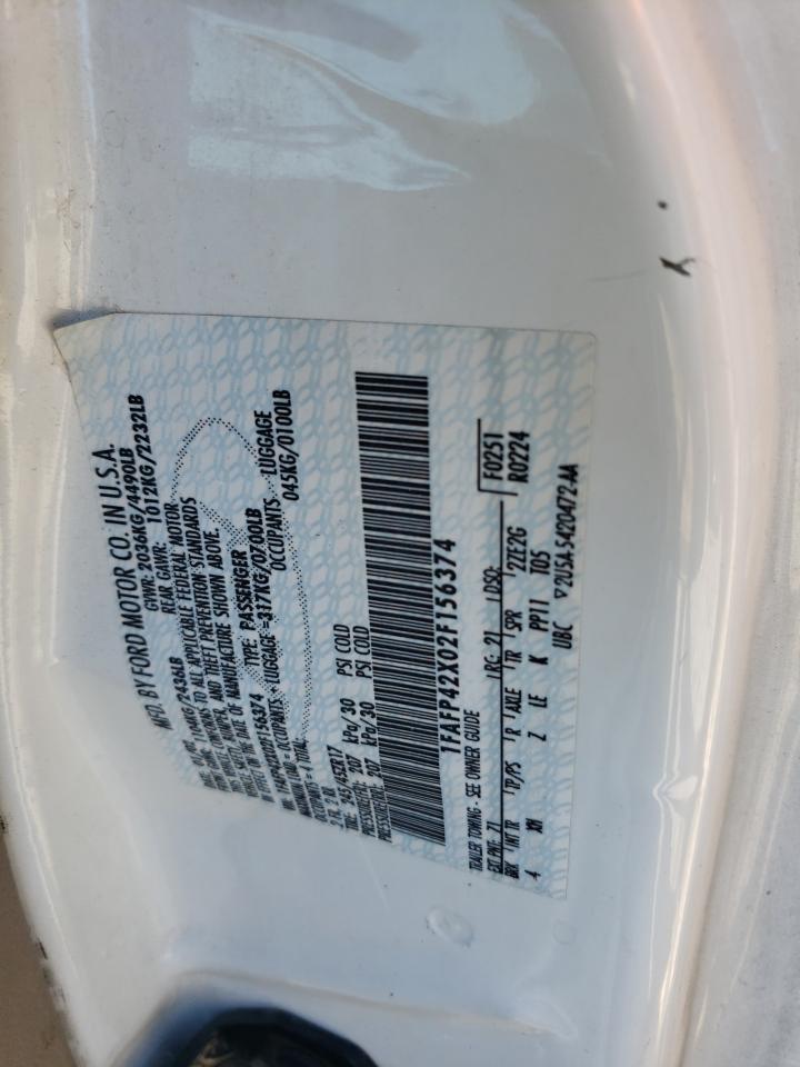 2002 Ford Mustang Gt VIN: 1FAFP42X02F156374 Lot: 85923395