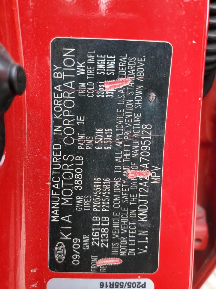 2010 Kia Soul + VIN: KNDJT2A24A7095128 Lot: 84891595