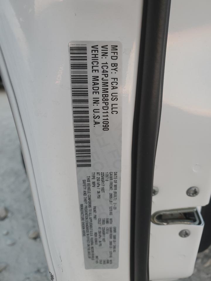 2023 Jeep Cherokee Altitude Lux VIN: 1C4PJMMB8PD111090 Lot: 82597835