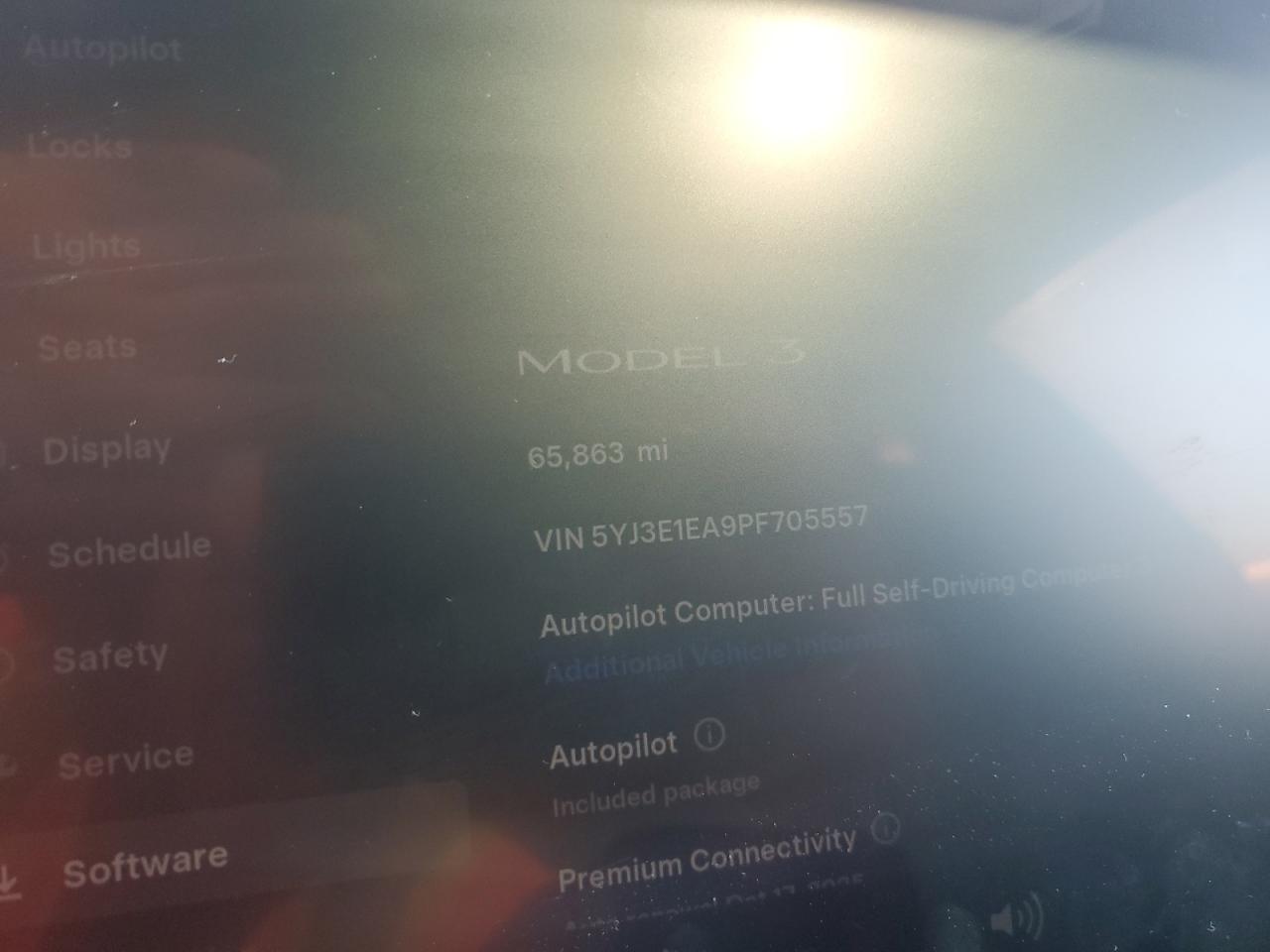 2023 Tesla Model 3 VIN: 5YJ3E1EA9PF705557 Lot: 86854275