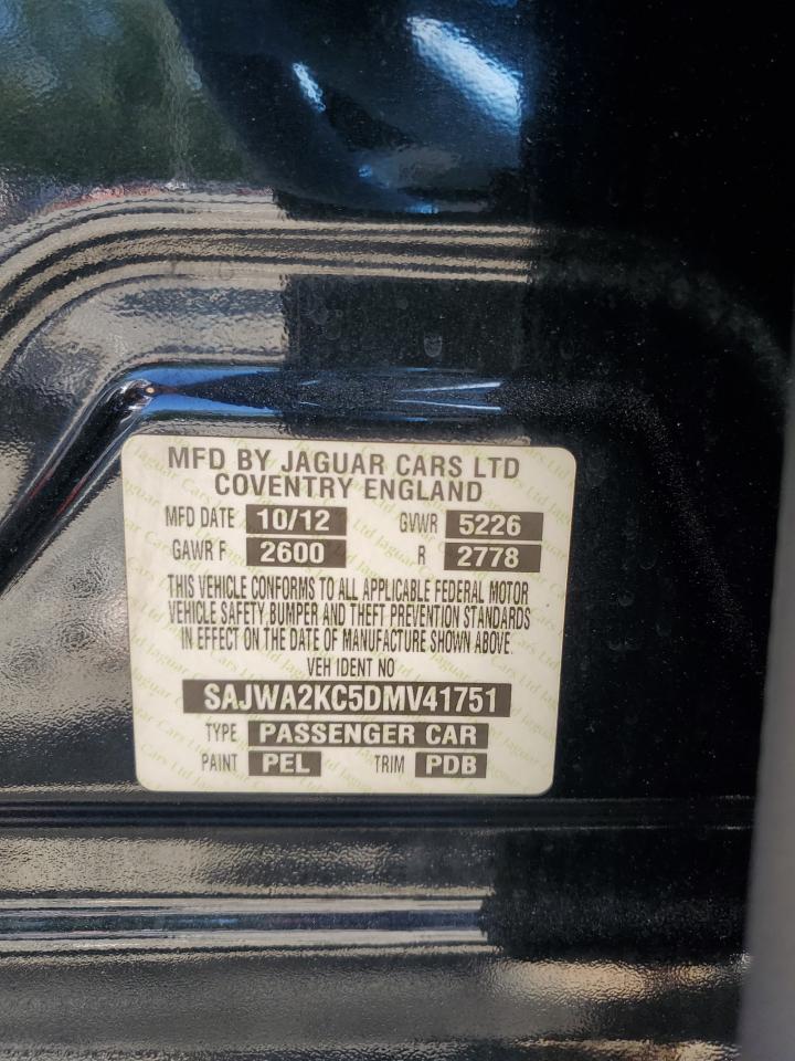 2013 Jaguar Xjl Ultimate VIN: SAJWA2KC5DMV41751 Lot: 84741585