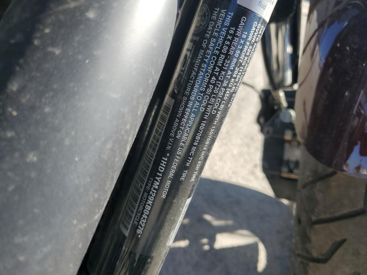 2019 Harley-Davidson Flsb VIN: 1HD1YMJ29KB043276 Lot: 85841035