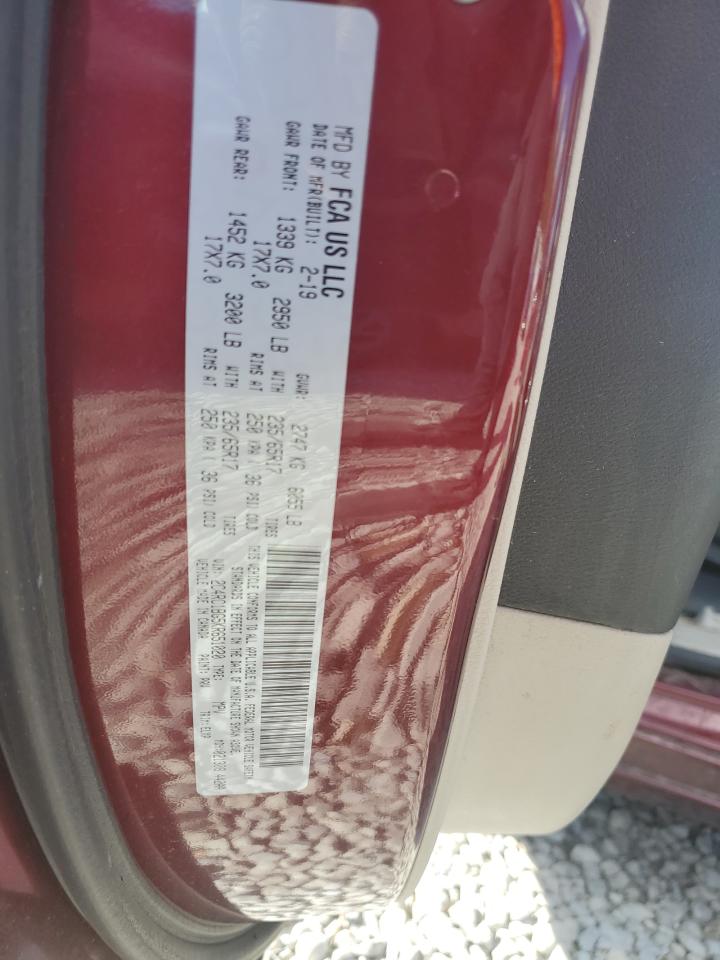 2019 Chrysler Pacifica Touring L VIN: 2C4RC1BG5KR651020 Lot: 84772425