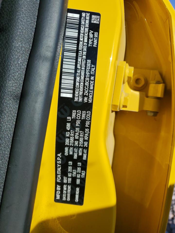 2017 Jeep Renegade Trailhawk VIN: ZACCJBCB1HPF63938 Lot: 82315195