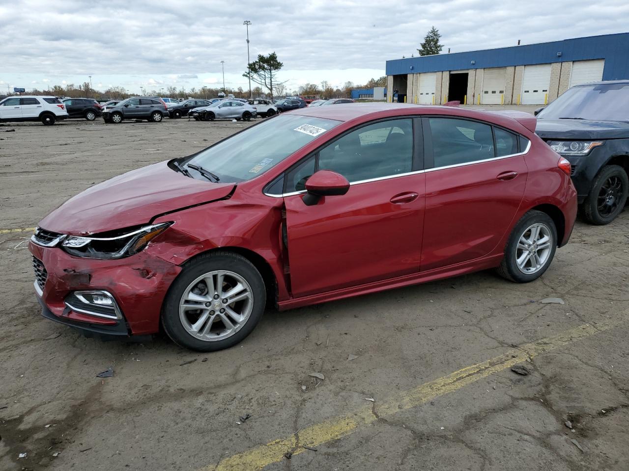 2018 CHEVROLET CRUZE RED VIN: 3G1BE6SM6JS599535