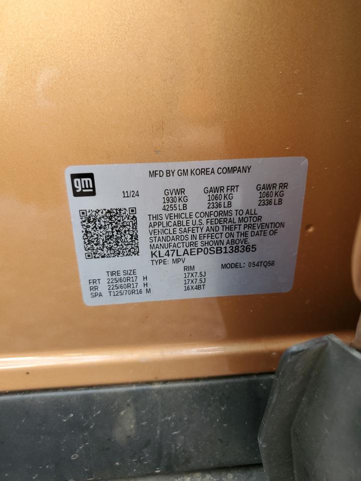 2025 Buick Envista Preferred VIN: KL47LAEP0SB138365 Lot: 87020205