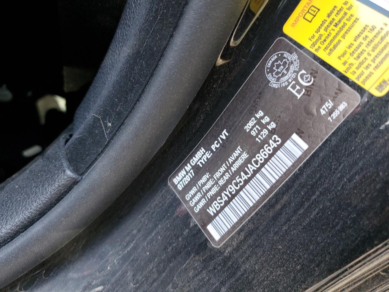 2018 BMW M4 VIN: WBS4Y9C54JAC86643 Lot: 85285425