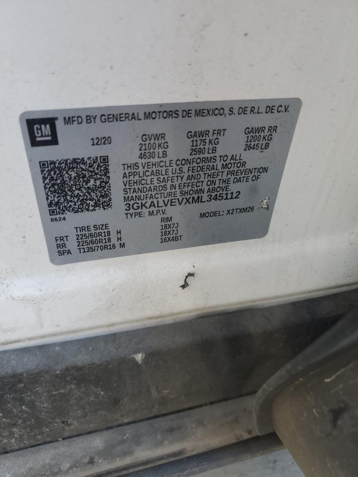 2021 GMC Terrain Slt VIN: 3GKALVEVXML345112 Lot: 90764575