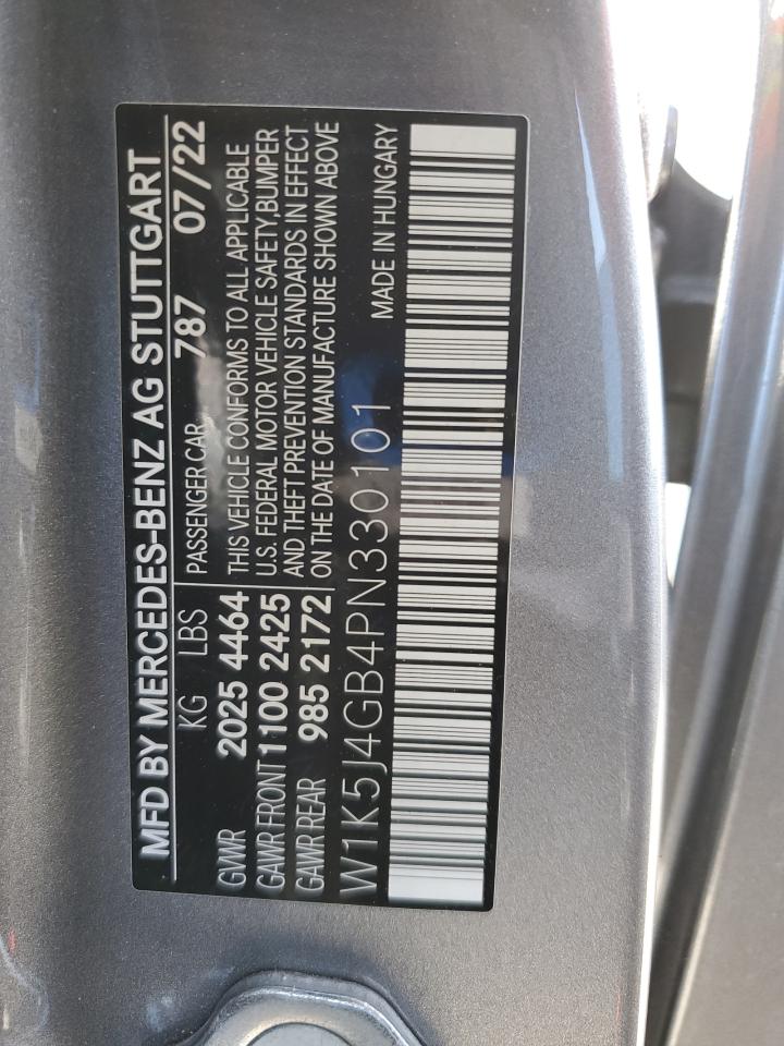 2023 Mercedes-Benz Cla 250 VIN: W1K5J4GB4PN330101 Lot: 86098435