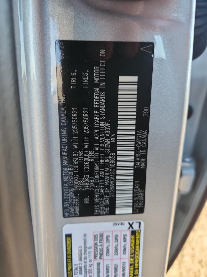 2025 Lexus Rx 350 Base VIN: 2T2BAMCA4SC108658 Lot: 89922615