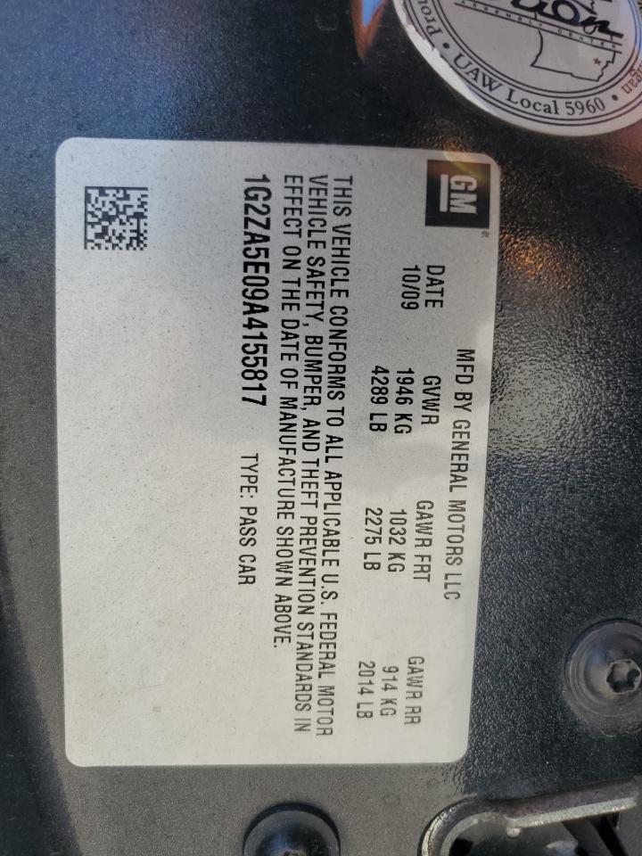 2010 Pontiac G6 VIN: 1G2ZA5E09A4155817 Lot: 82548855